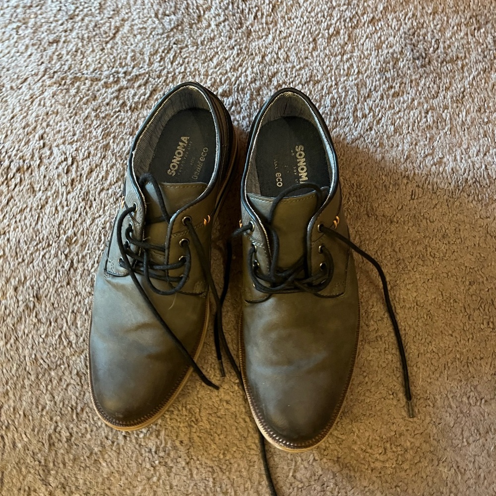 Sonoma Black Leather Oxford Shoes